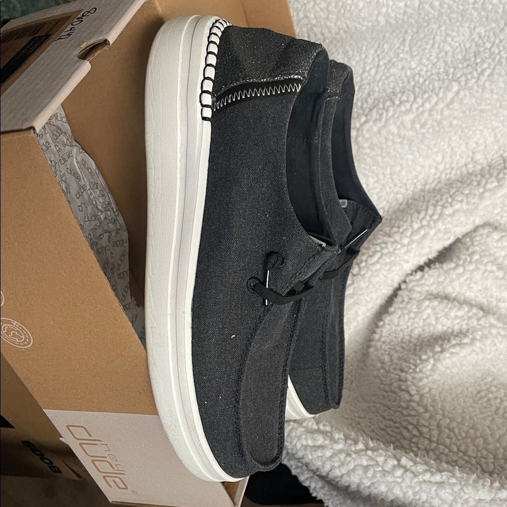 Hey Dude Women's Charcoal Sneakers - Picture 2 of 8